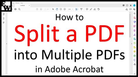 adobe acrobat split pdf|How to split PDF files .